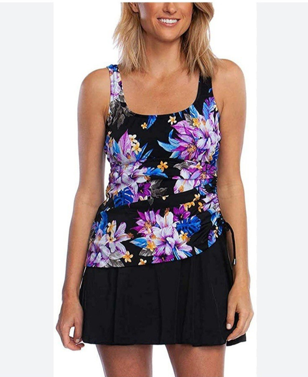Rose Marie Reid Swimsuit Womens XL 12-14 NEW Swim Dress Vacation Tropical Beach